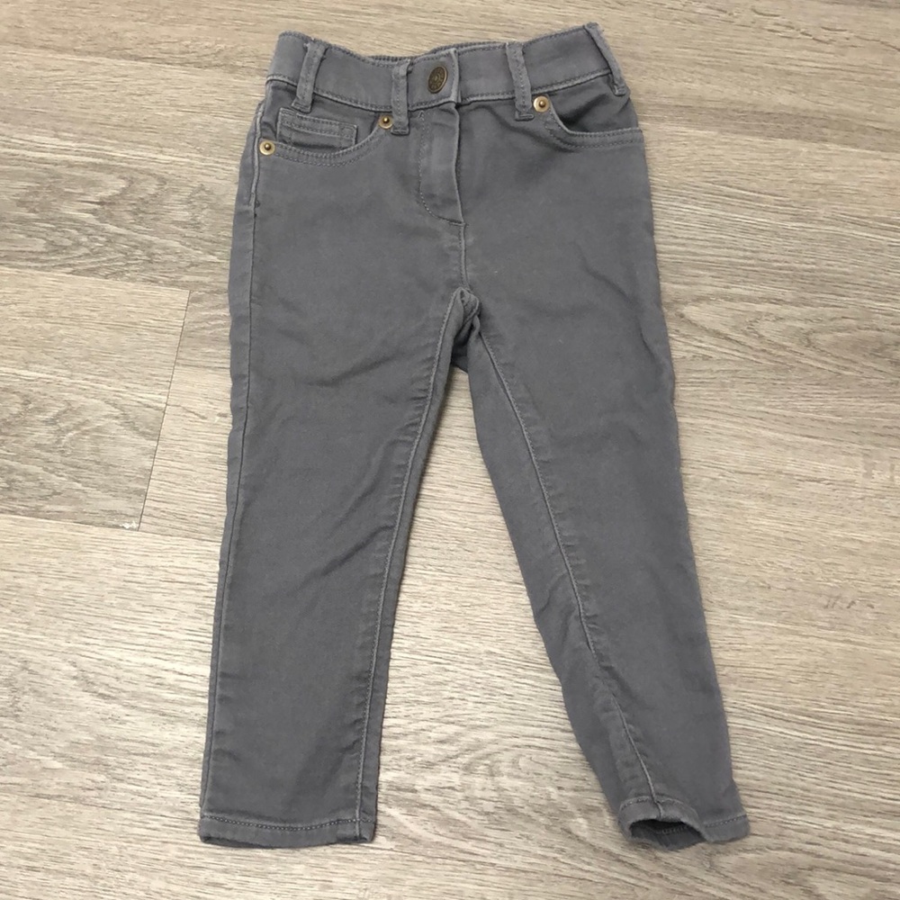 Jcrew Crewcuts Toddler Girls Gray Pants - size 3